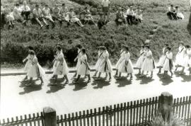 Festzug bei der Fahnenweihe 1961