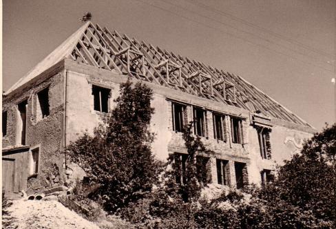Umbau der Schule Krinning 1958/1959, Foto Archiv Schule